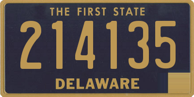 DE license plate 214135