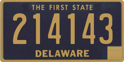 DE license plate 214143