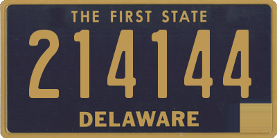 DE license plate 214144