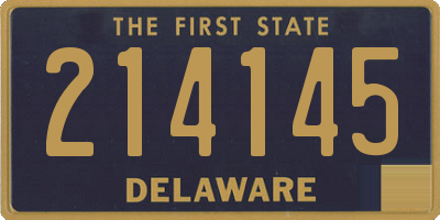 DE license plate 214145