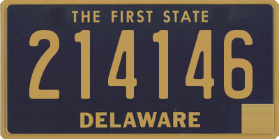 DE license plate 214146