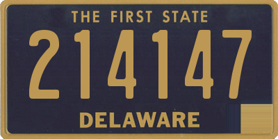 DE license plate 214147