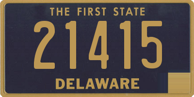 DE license plate 21415