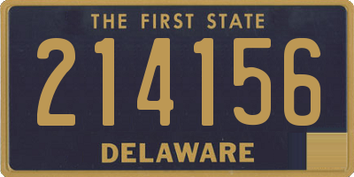 DE license plate 214156