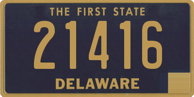 DE license plate 21416