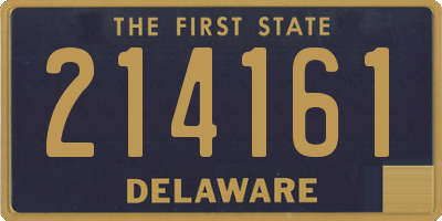 DE license plate 214161