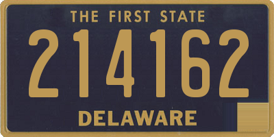 DE license plate 214162