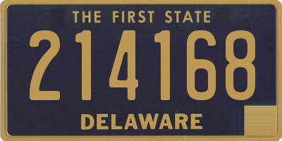 DE license plate 214168