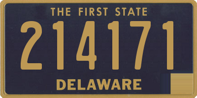 DE license plate 214171