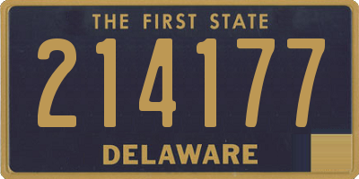 DE license plate 214177