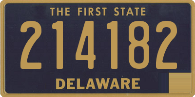 DE license plate 214182