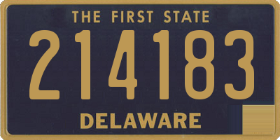 DE license plate 214183