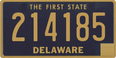 DE license plate 214185