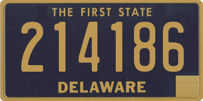 DE license plate 214186