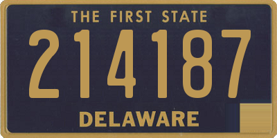 DE license plate 214187