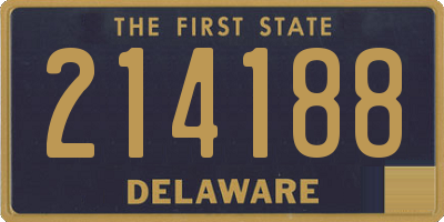 DE license plate 214188