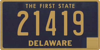 DE license plate 21419