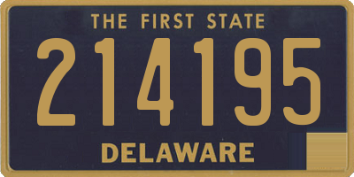 DE license plate 214195