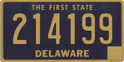 DE license plate 214199