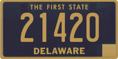 DE license plate 21420