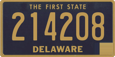 DE license plate 214208