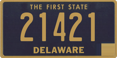 DE license plate 21421