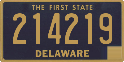 DE license plate 214219
