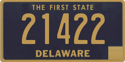 DE license plate 21422