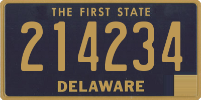 DE license plate 214234