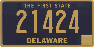 DE license plate 21424