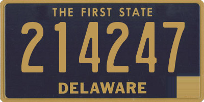 DE license plate 214247