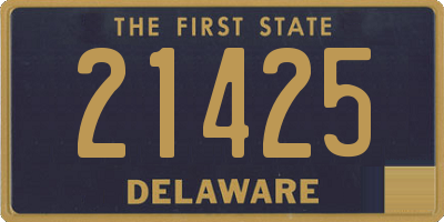 DE license plate 21425