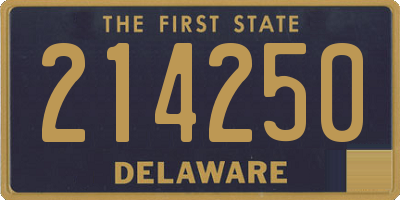 DE license plate 214250