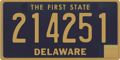 DE license plate 214251