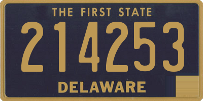 DE license plate 214253