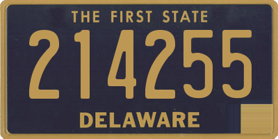 DE license plate 214255