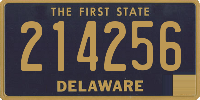 DE license plate 214256