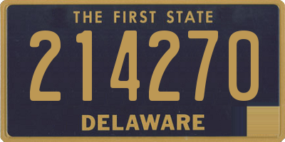 DE license plate 214270