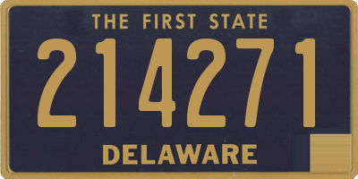 DE license plate 214271