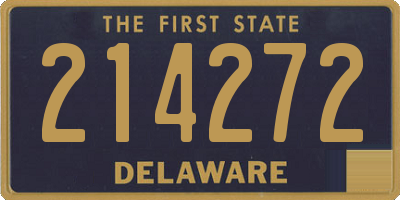 DE license plate 214272