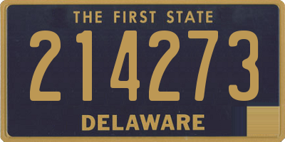 DE license plate 214273