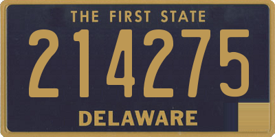 DE license plate 214275