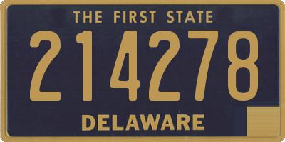 DE license plate 214278