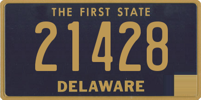 DE license plate 21428