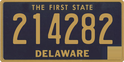DE license plate 214282