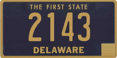 DE license plate 2143