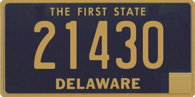 DE license plate 21430