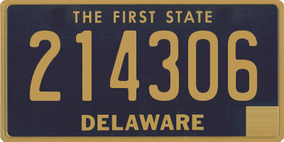 DE license plate 214306