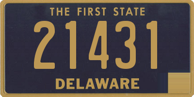 DE license plate 21431