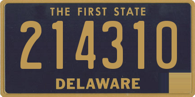 DE license plate 214310
